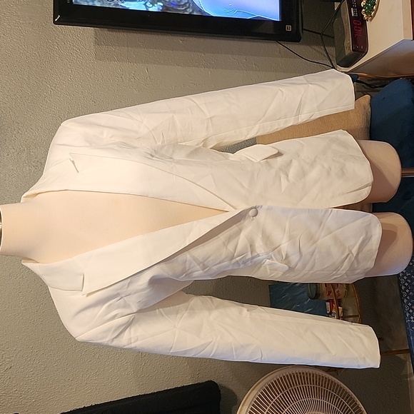 Automet White 1 Button Blazer NWT XL - Picture 4 of 16